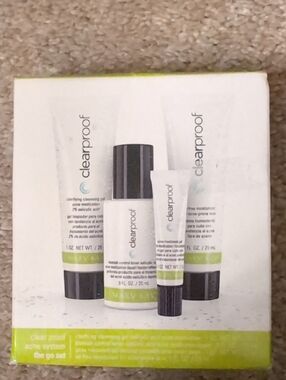 Clearproof Acne System Travel Set - White/Green